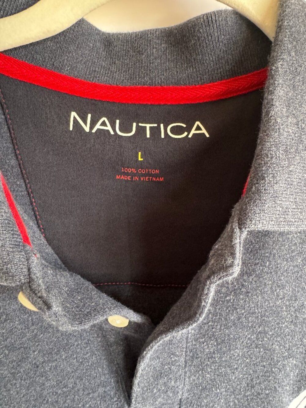 Nautica Navy Polo Shirt Men's Large - Picture 2 of 4